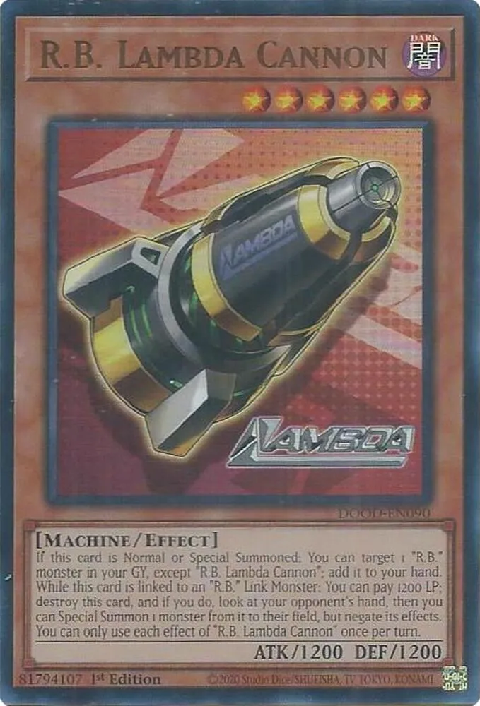 Canon Lambda R.B. — Doom of Dimensions — Yu-Gi-Oh!
