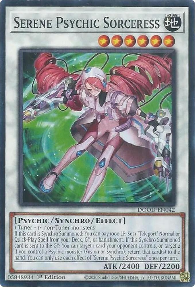 Serene Psychic Sorceress — Doom of Dimensions — Yu-Gi-Oh!