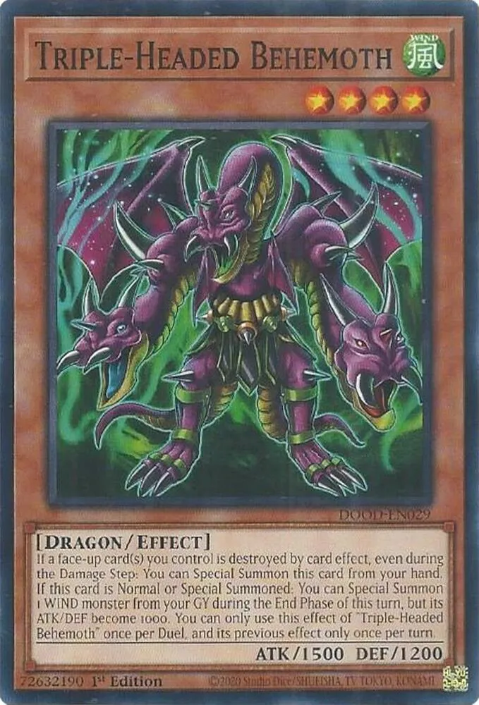 Triple-Headed Behemoth — Doom of Dimensions — Yu-Gi-Oh!
