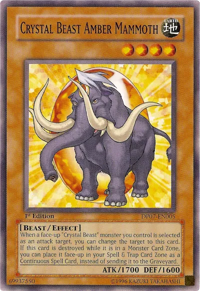 Crystal Beast Amber Mammoth — Duelist Pack: Jesse Anderson — Yu-Gi-Oh!