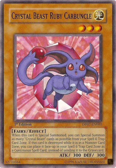 Crystal Beast Ruby Carbuncle — Duelist Pack: Jesse Anderson — Yu-Gi-Oh!