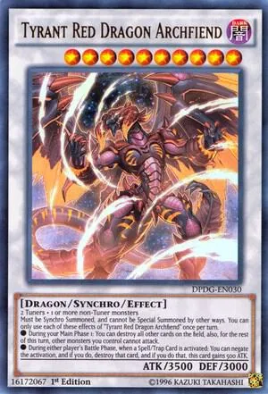 Tyrant Red Dragon Archfiend — Duelist Pack: Dimensional Guardians — Yu-Gi-Oh!