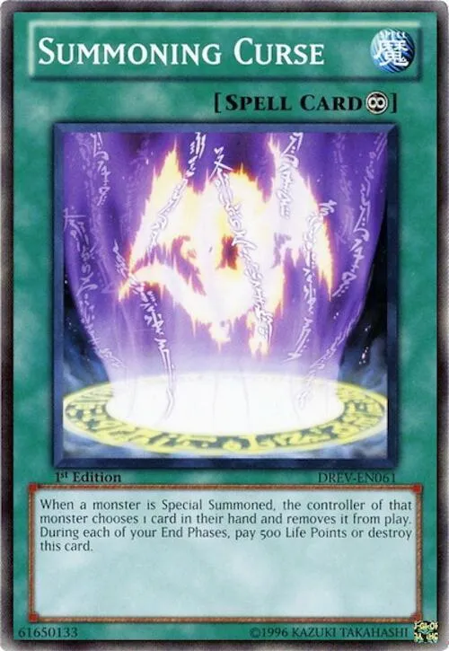 Summoning Curse — Duelist Revolution - Unlimited — Yu-Gi-Oh!