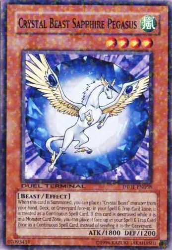 Crystal Beast Sapphire Pegasus — Duel Terminal 1 — Yu-Gi-Oh!