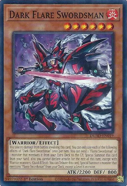 Dark Flare Swordsman from Duelist’s Advance - Yu-Gi-Oh!