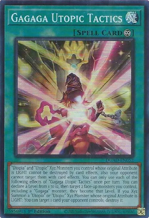 Gagaga Utopic Tactics — Duelist’s Advance — Yu-Gi-Oh!