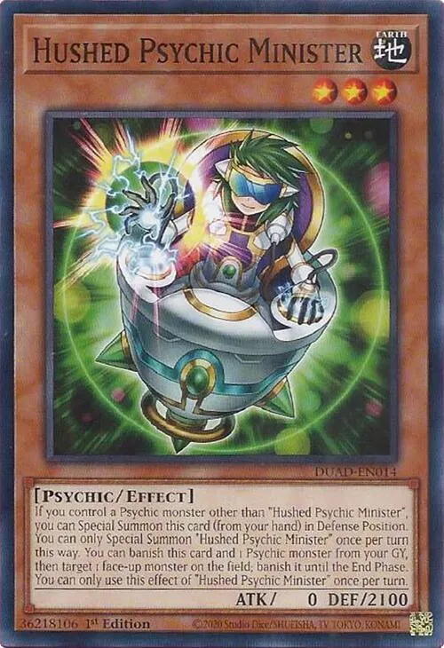 Hushed Psychic Minister — Duelist’s Advance — Yu-Gi-Oh!