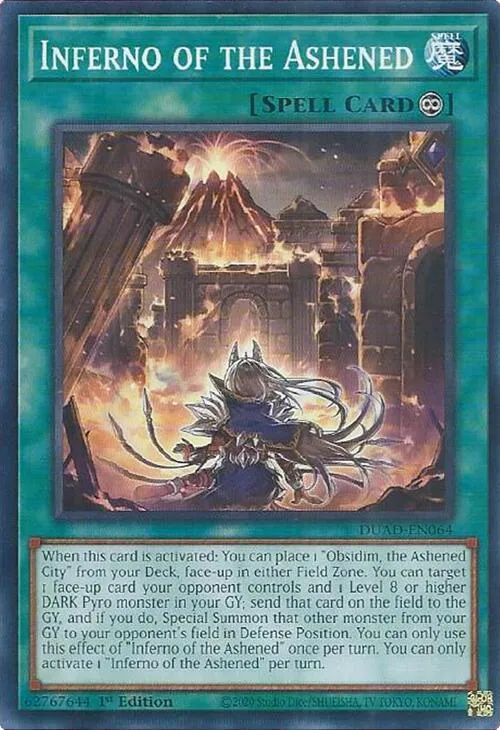 Inferno of the Ashened — Duelist’s Advance — Yu-Gi-Oh!