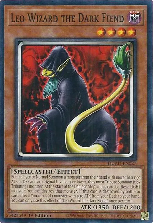Leo Wizard the Dark Fiend — Duelist’s Advance — Yu-Gi-Oh!