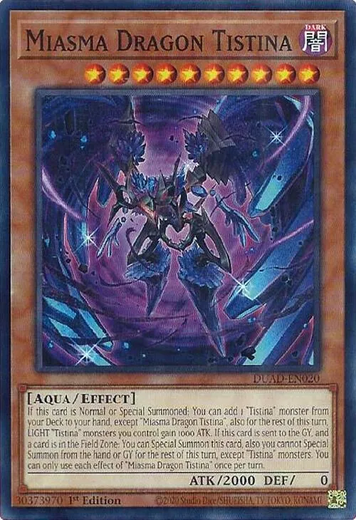 Miasma Dragon Tistina — Duelist’s Advance — Yu-Gi-Oh!