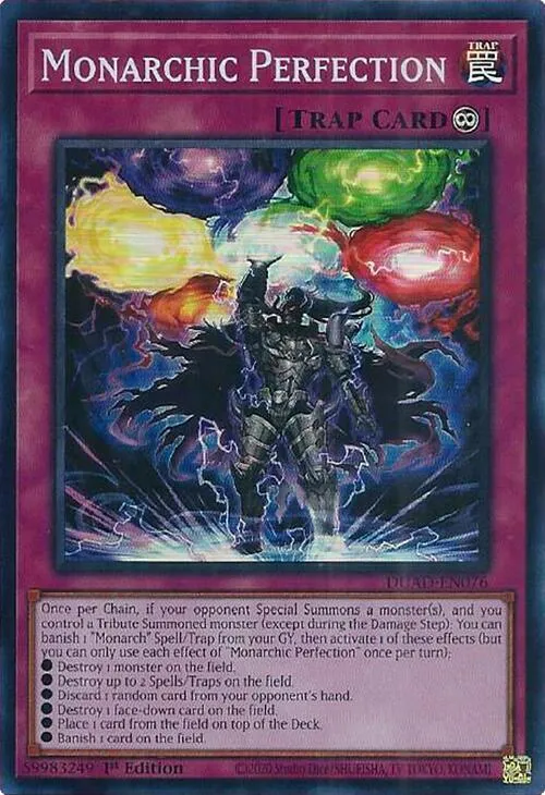 Monarchic Perfection — Duelist’s Advance — Yu-Gi-Oh!
