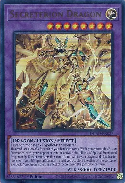 Secreterion Dragon — Duelist’s Advance — Yu-Gi-Oh!