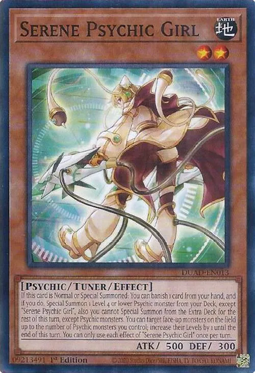 Serene Psychic Girl — Duelist’s Advance — Yu-Gi-Oh!