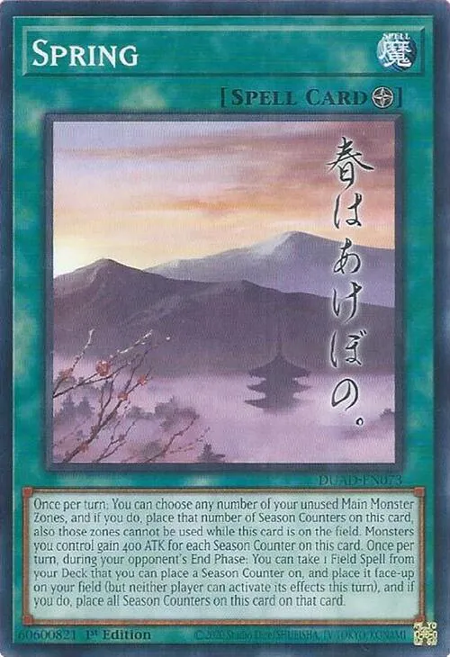 Spring — Duelist’s Advance — Yu-Gi-Oh!