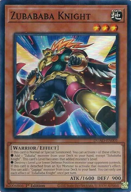 Zubababa Knight — Duelist’s Advance — Yu-Gi-Oh!