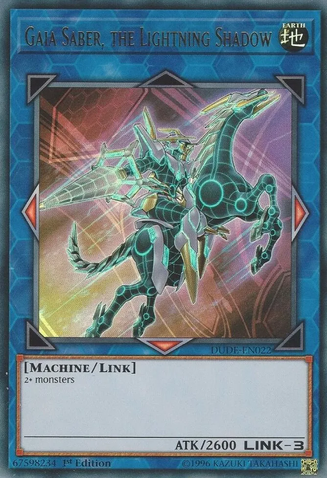 Gaia Saber, the Lightning Shadow — Duel Devastator — Yu-Gi-Oh!