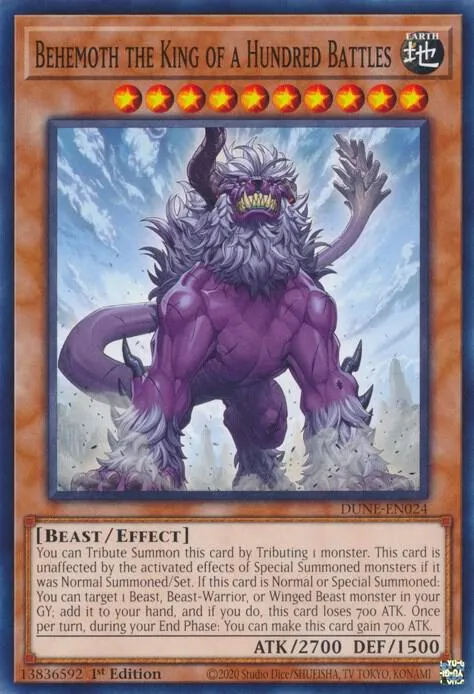 Behemoth the King of a Hundred Battles — Duelist Nexus — Yu-Gi-Oh!