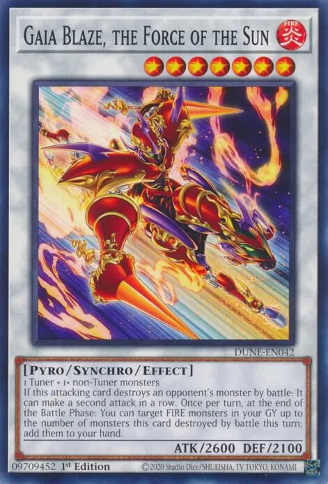 Gaia Blaze, the Force of the Sun — Duelist Nexus — Yu-Gi-Oh!
