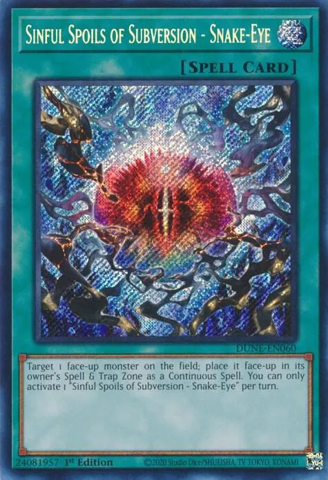 Sinful Spoils of Subversion - Snake-Eye — Duelist Nexus — Yu-Gi-Oh!