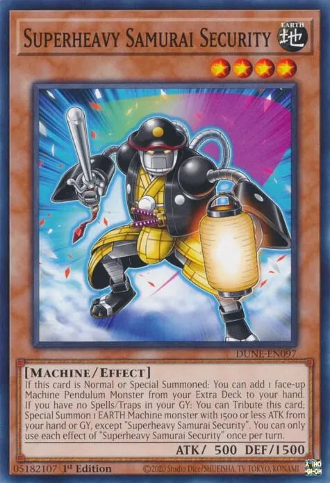Superheavy Samurai Security from Duelist Nexus - Yu-Gi-Oh!