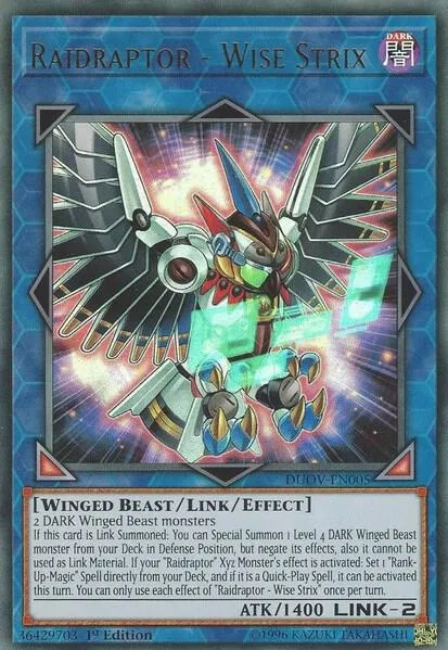 Raidraptor - Wise Strix — Duel Overload — Yu-Gi-Oh!