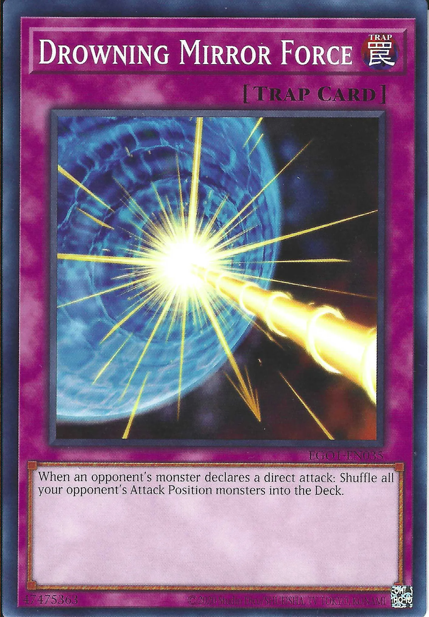 Drowning Mirror Force — Egyptian God Deck: Obelisk the Tormentor - Unlimited — Yu-Gi-Oh!
