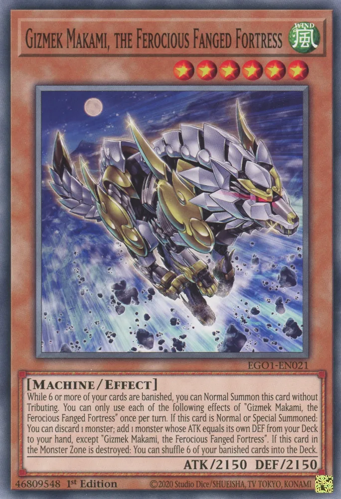 Gizmek Makami, the Ferocious Fanged Fortress — Egyptian God Deck: Obelisk the Tormentor — Yu-Gi-Oh!