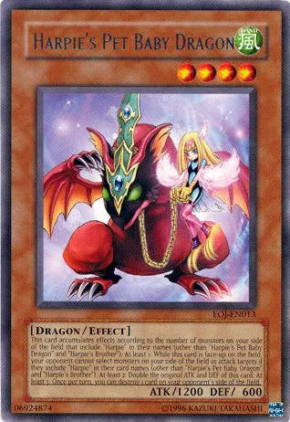 Harpie's Pet Baby Dragon — Enemy of Justice - Unlimited — Yu-Gi-Oh!