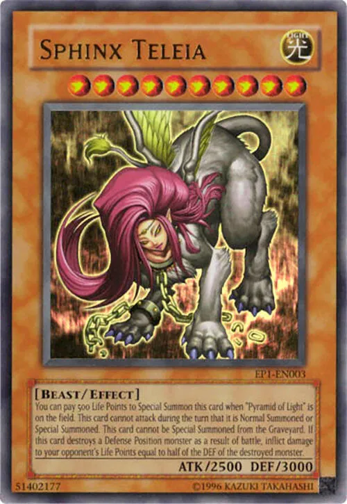 Sphinx Teleia — Exclusive Pack 1 — Yu-Gi-Oh!