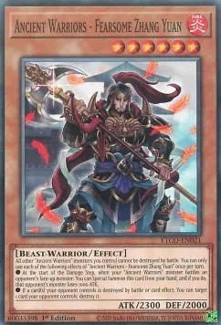 Ancient Warriors - Fearsome Zhang Yuan — Eternity Code — Yu-Gi-Oh!