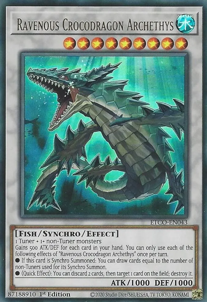 Ravenous Crocodragon Archethys — Eternity Code — Yu-Gi-Oh!