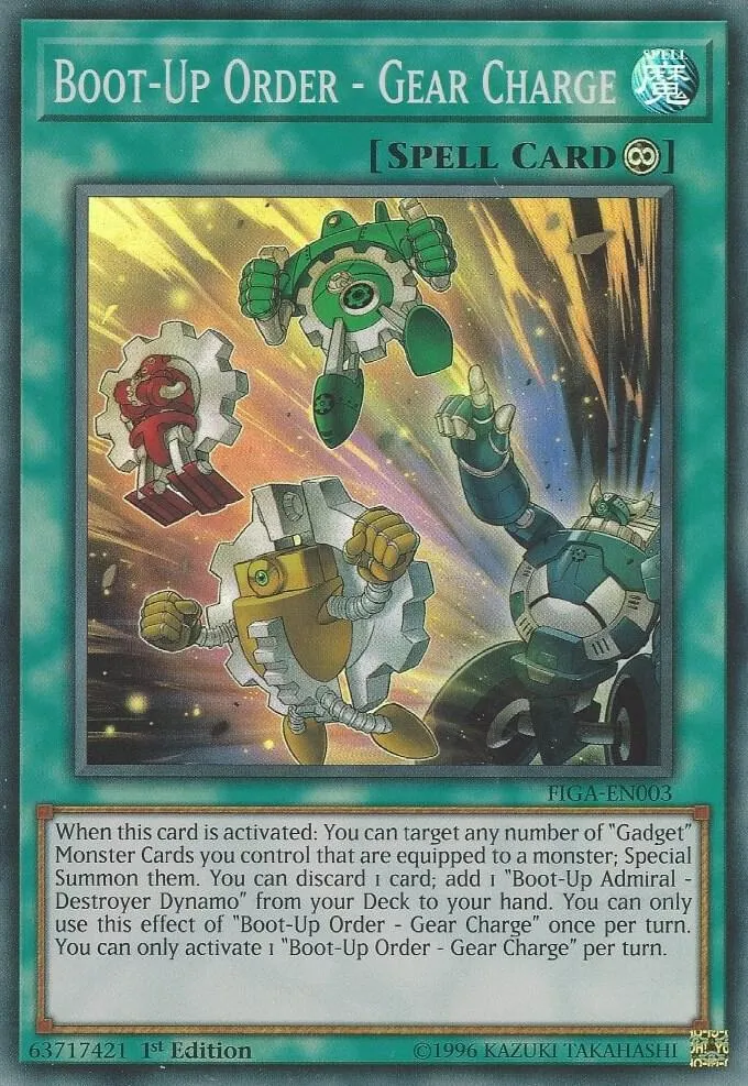 Boot-Up Order - Gear Charge — Fists of the Gadgets — Yu-Gi-Oh!