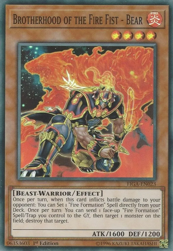 Brotherhood of the Fire Fist - Bear — Fists of the Gadgets — Yu-Gi-Oh!