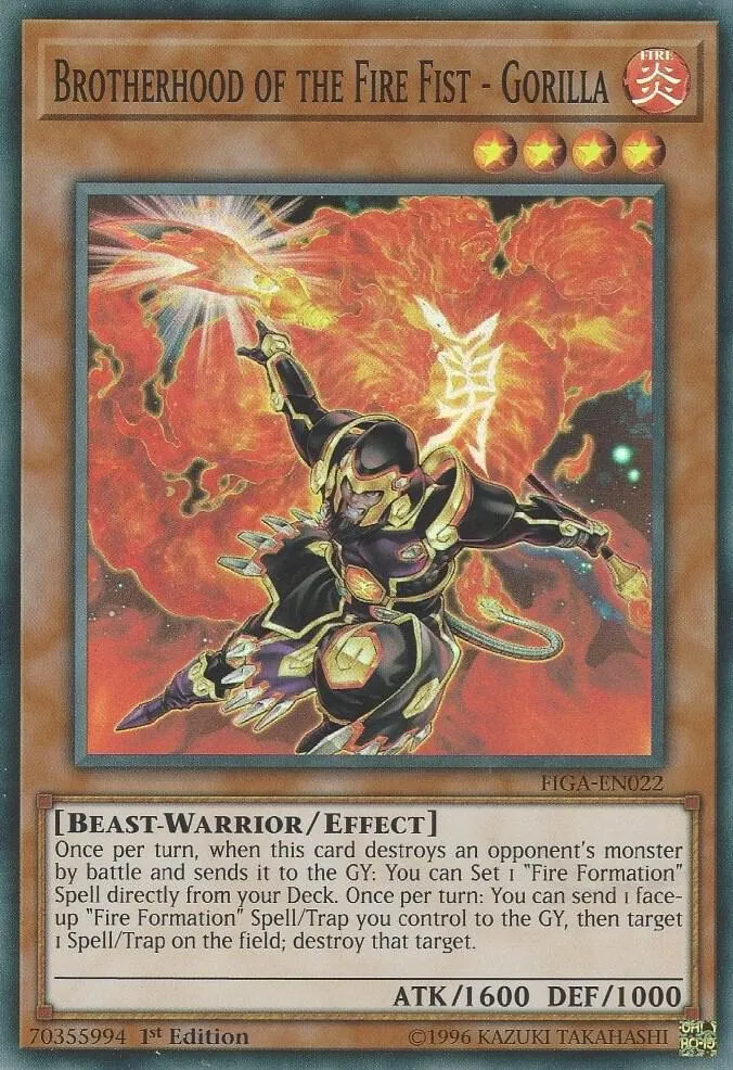 Brotherhood of the Fire Fist - Gorilla — Fists of the Gadgets — Yu-Gi-Oh!