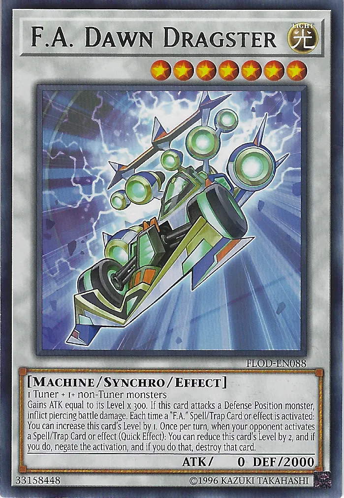 Dragster de l'Aube F.A. — Flames of Destruction - Unlimited — Yu-Gi-Oh!