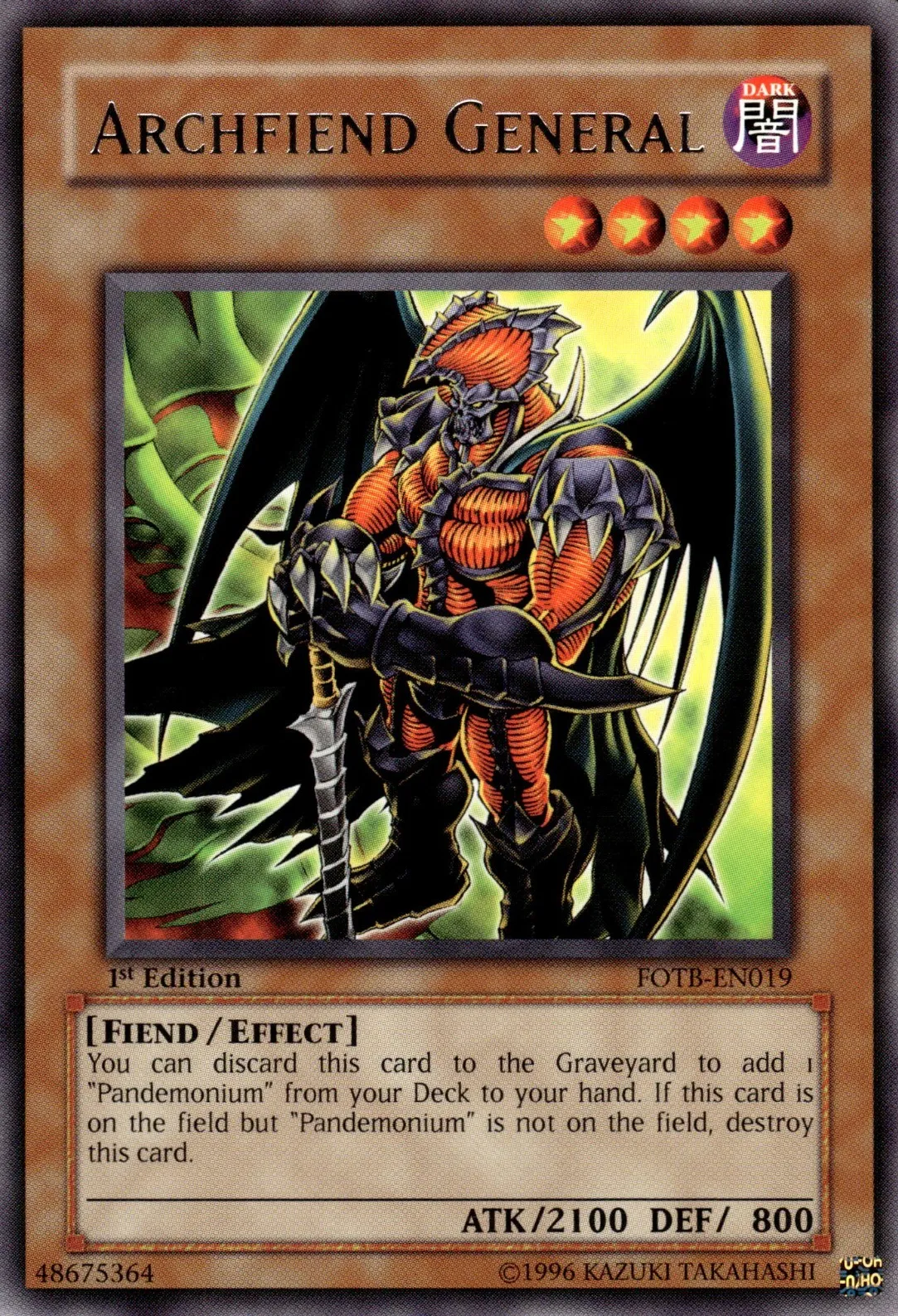 Général Archdémon — Force of the Breaker — Yu-Gi-Oh!