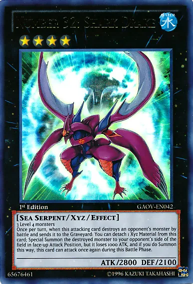 Number 32: Shark Drake — Galactic Overlord — Yu-Gi-Oh!