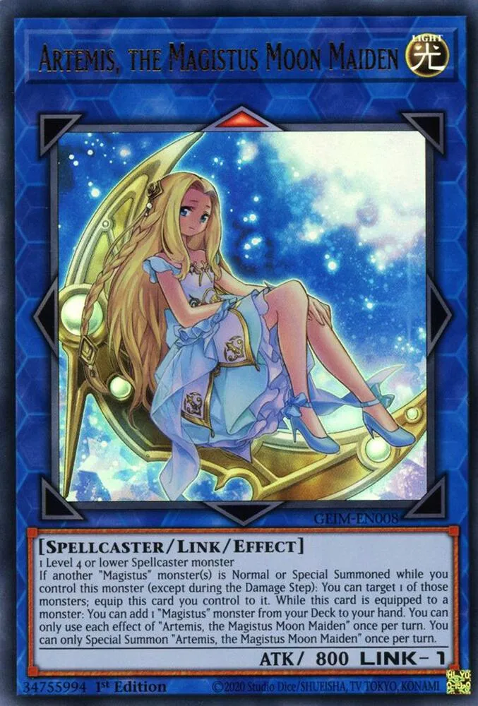 Artemis, the Magistus Moon Maiden — Genesis Impact — Yu-Gi-Oh!