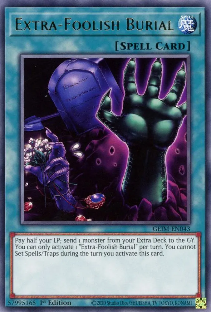 Extra-Foolish Burial — Genesis Impact — Yu-Gi-Oh!