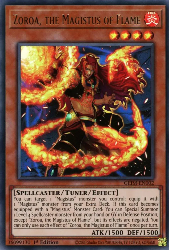 Zoroa, the Magistus of Flame — Genesis Impact — Yu-Gi-Oh!
