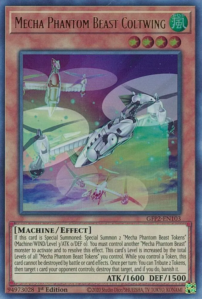 Mecha Phantom Beast Coltwing — Ghosts From the Past: The 2nd Haunting — Yu-Gi-Oh!