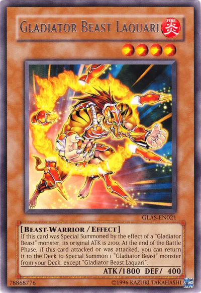 Gladiator Beast Laquari — Gladiator's Assault - Unlimited — Yu-Gi-Oh!