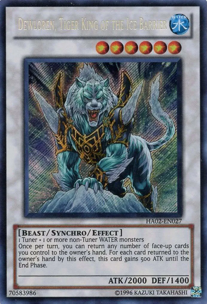 Dewloren, Tiger King of the Ice Barrier — Hidden Arsenal 2 - Unlimited — Yu-Gi-Oh!