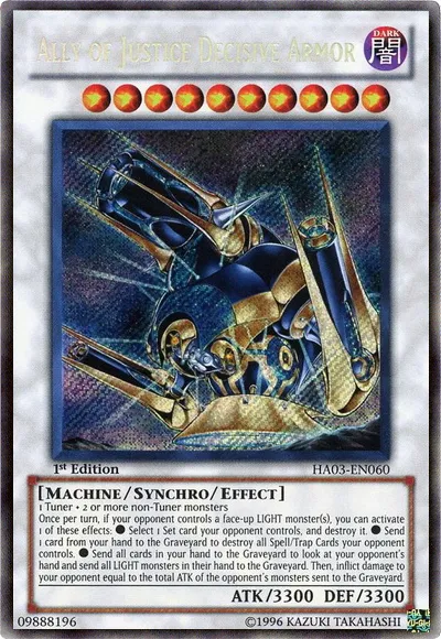 Ally of Justice Decisive Armor — Hidden Arsenal 3 — Yu-Gi-Oh!