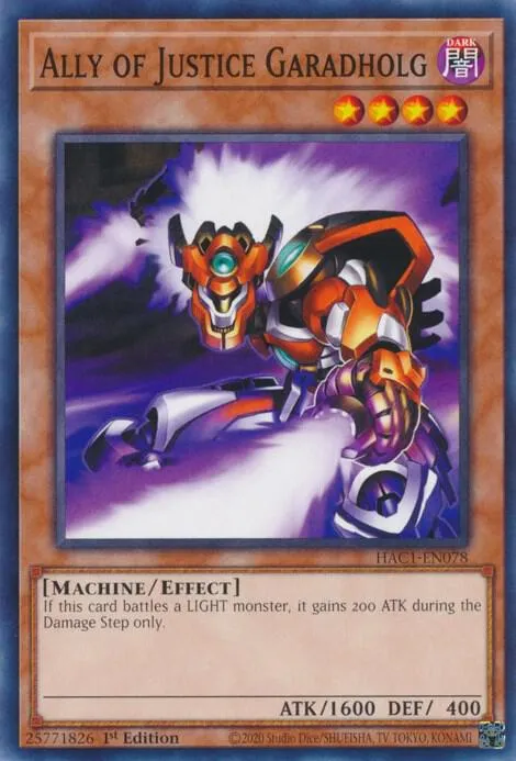 Ally of Justice Garadholg — Hidden Arsenal: Chapter 1 — Yu-Gi-Oh!