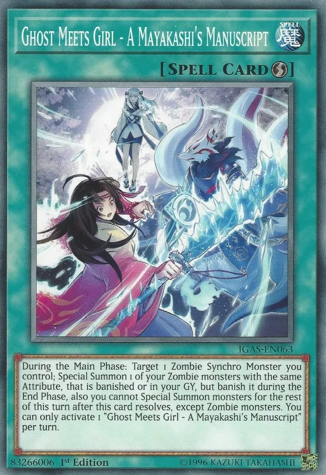 Ghost Meets Girl - A Mayakashi's Manuscript — Ignition Assault — Yu-Gi-Oh!