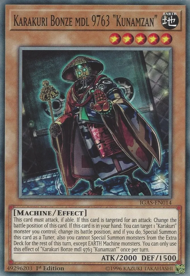 Karakuri Bonze mdl 9763 "Kunamzan" — Ignition Assault — Yu-Gi-Oh!