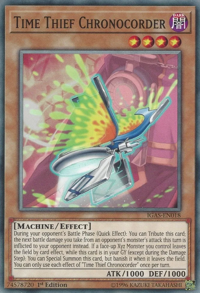 Time Thief Chronocorder — Ignition Assault — Yu-Gi-Oh!