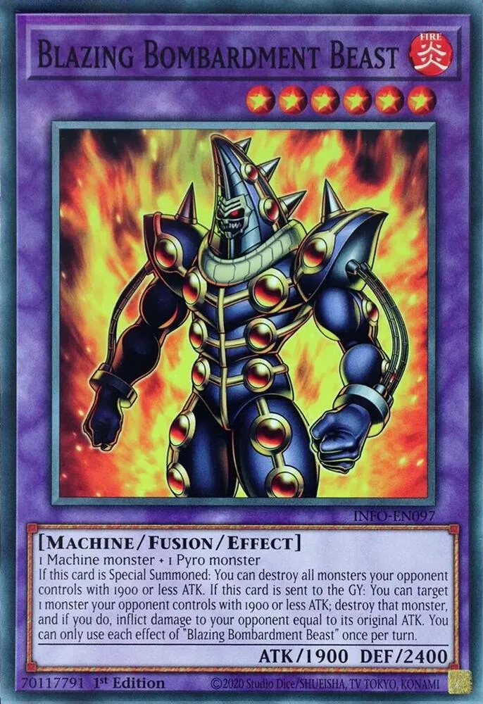 Bête de Bombardement Embrasé — The Infinite Forbidden — Yu-Gi-Oh!