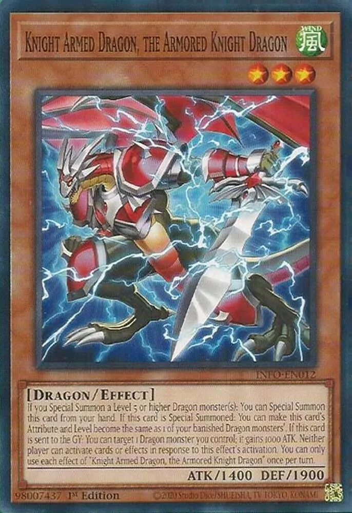 Chevalier Dragon Armé, le Dragon Chevalier Blindé — The Infinite Forbidden — Yu-Gi-Oh!